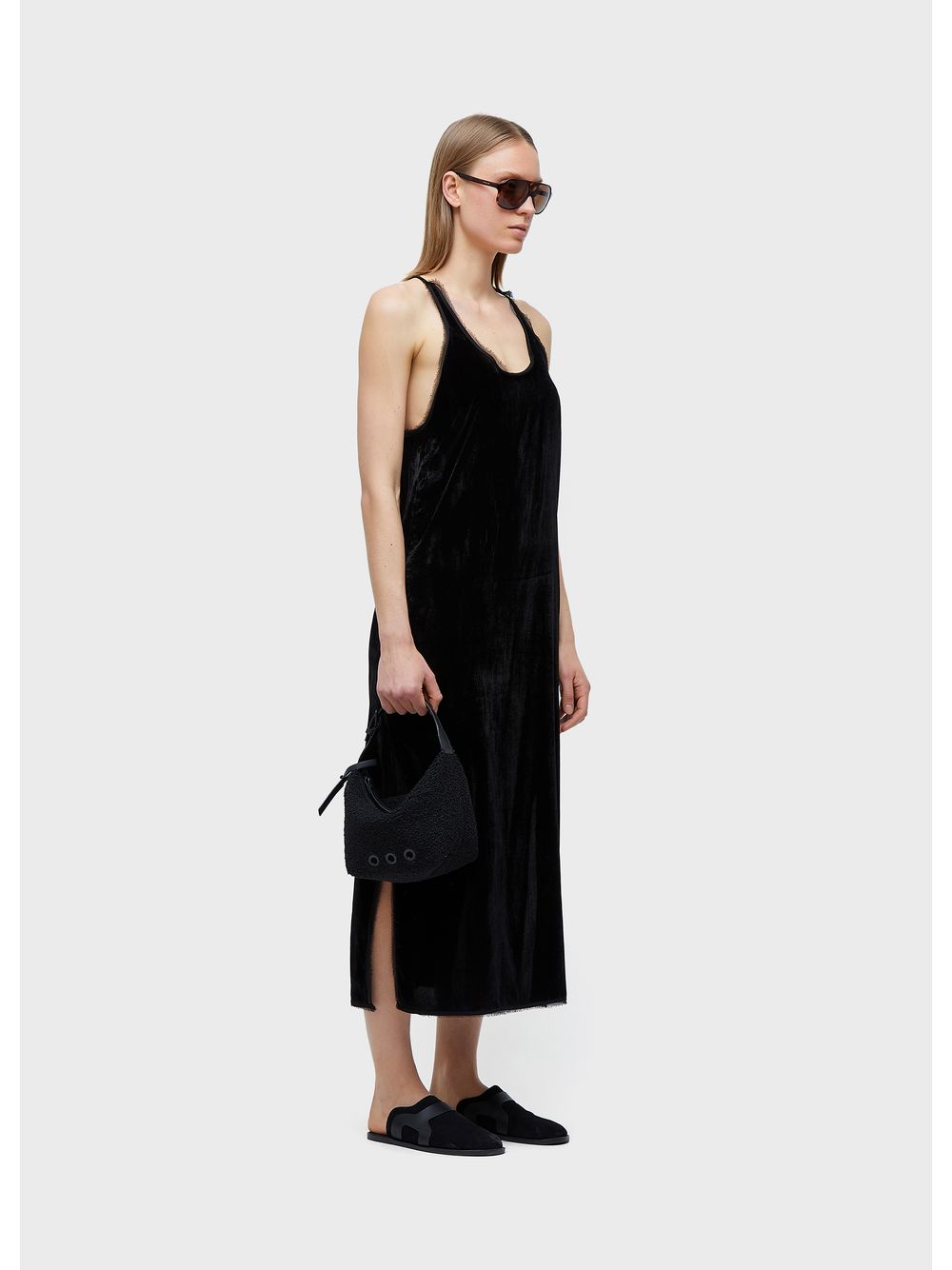 Osklen — Velvet racerback dress