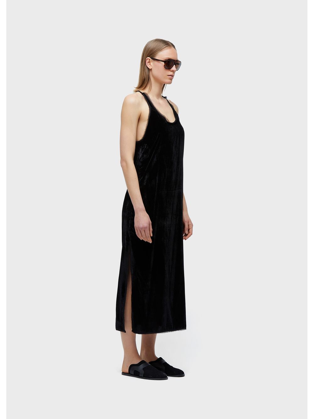 Osklen — Velvet racerback dress