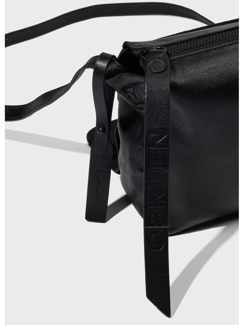 Osklen — Small leather crossbody e-basics bag