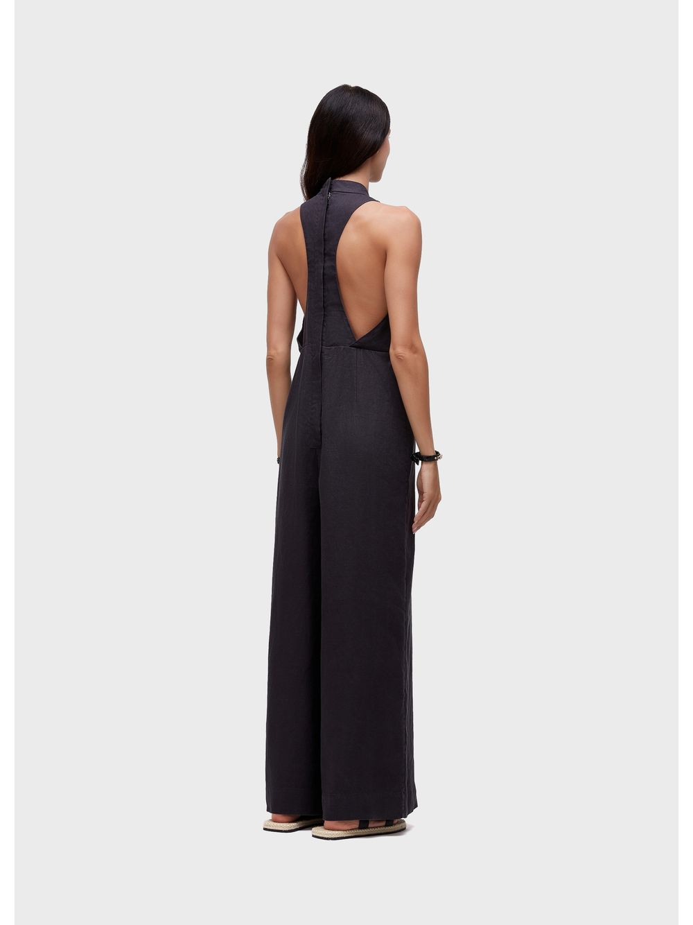 Osklen — Sleeveless jumpsuit tuxedo-style with piping