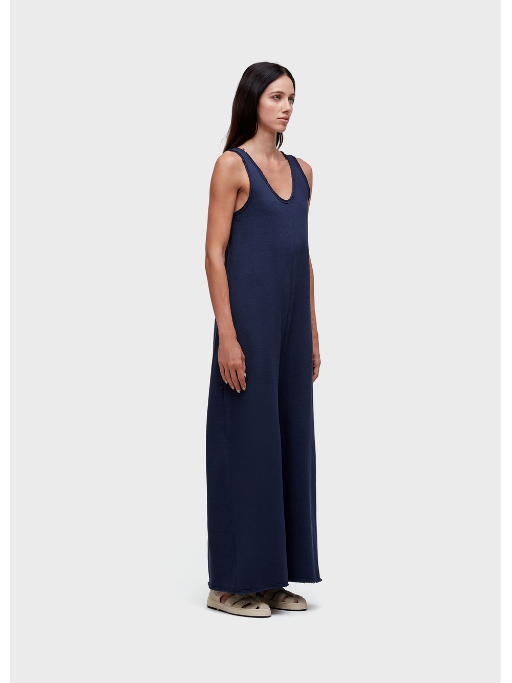 Osklen — Raw-edge jumpsuit with rustic neckline