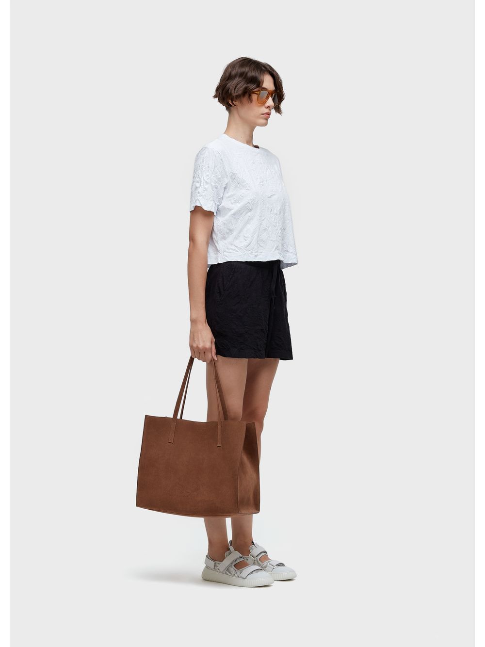 Osklen — Cropped wrinkled t-shirt
