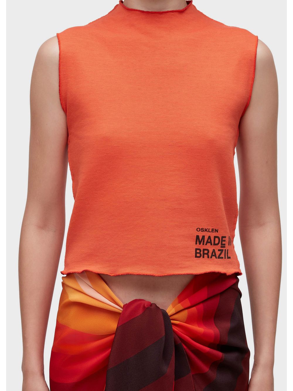 Osklen — Sleeveless double-face “rug” top