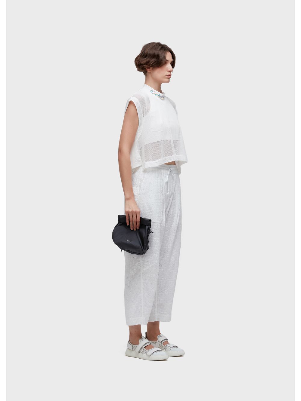 Osklen — Sleeveless stones mesh top