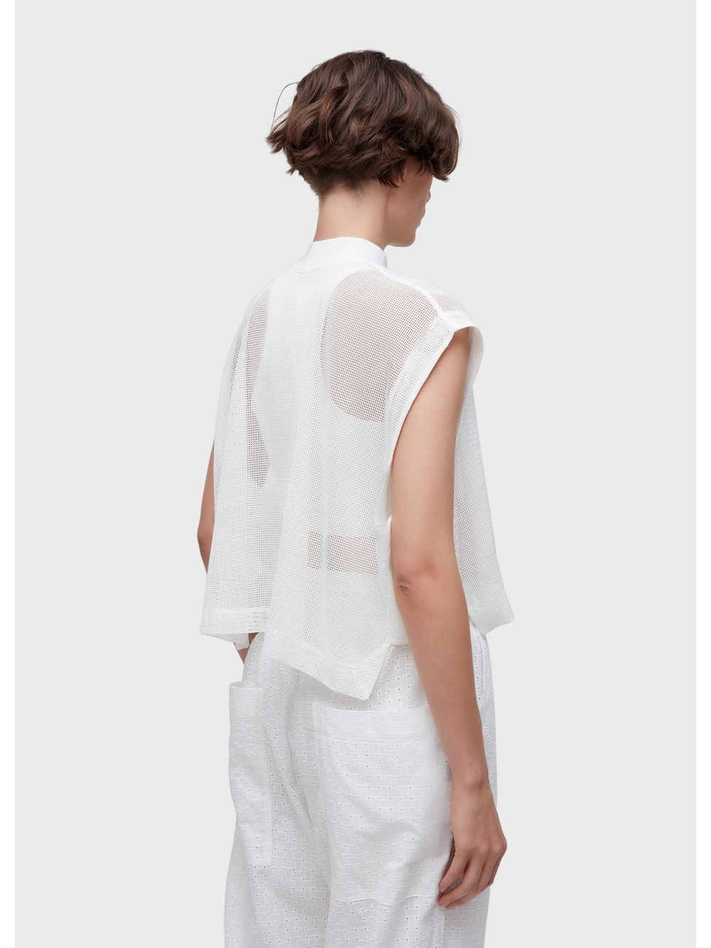 Osklen — Sleeveless stones mesh top
