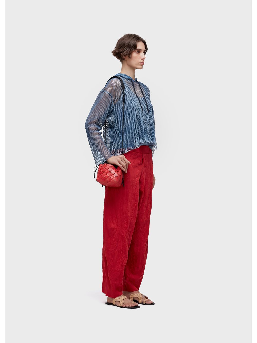 Osklen — Long-sleeved degradé mesh shirt