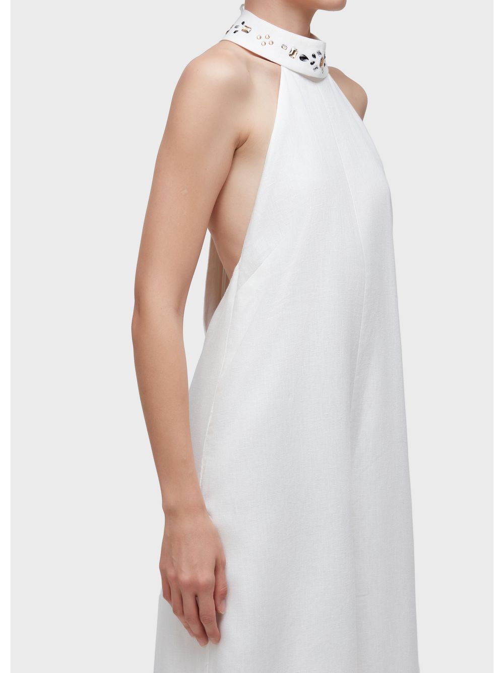 Osklen — Raglan jumpsuit with crystal collar