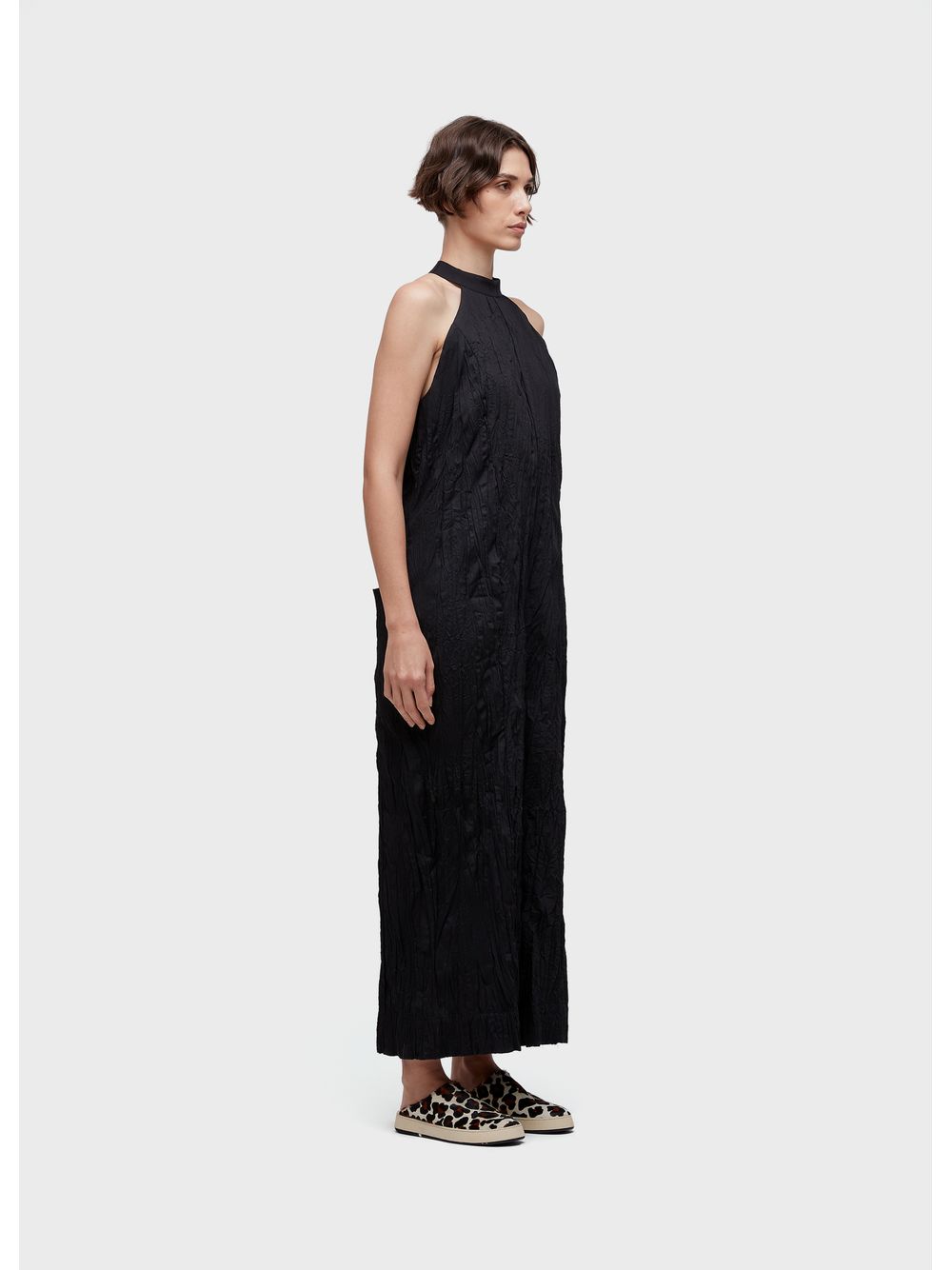 Osklen — Wrinkled tricoline racerback jumpsuit