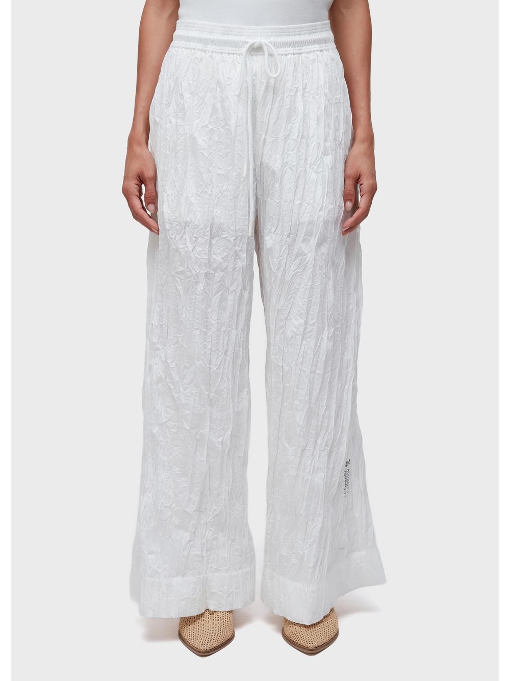 Osklen — Wrinkle tricoline straight pants