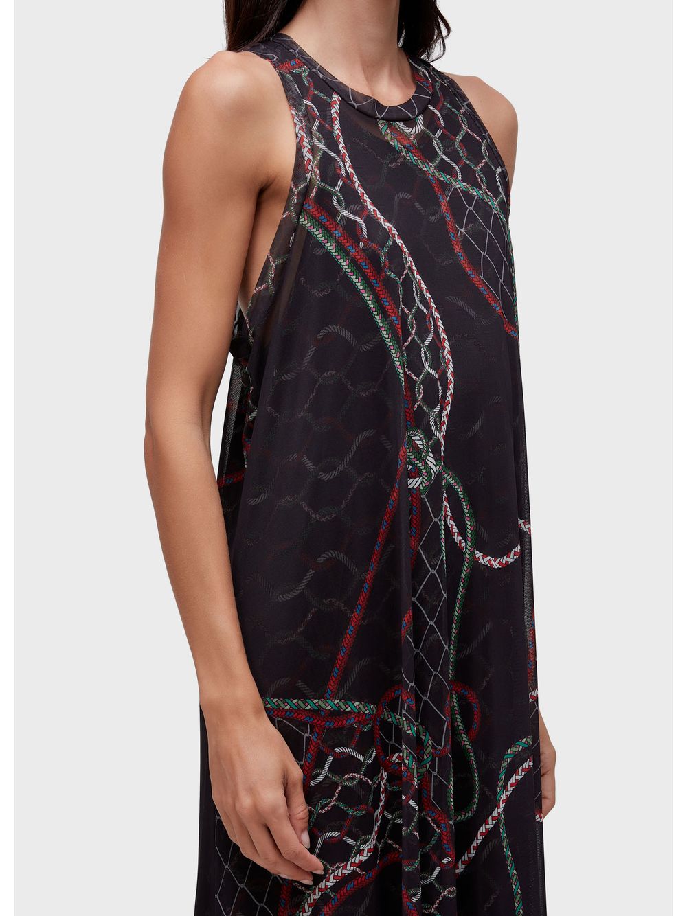 Osklen — Long racerback printed dress