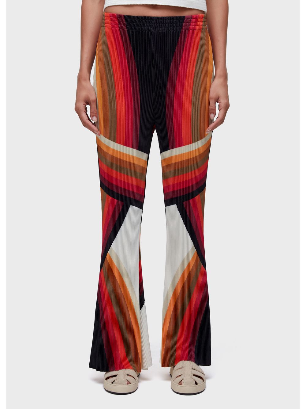 Osklen — Pleated wave straight pants