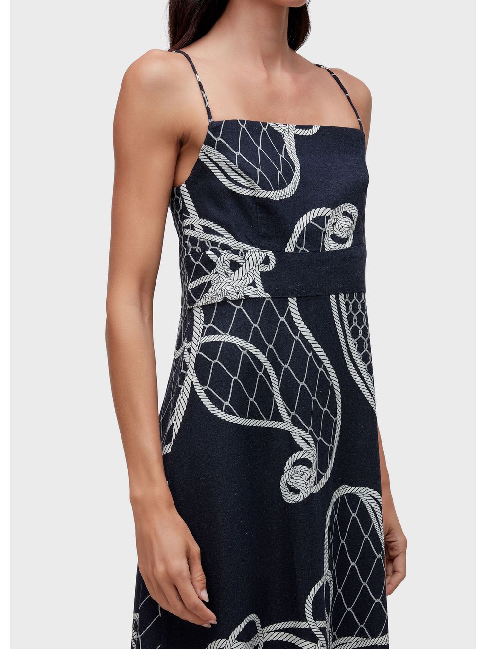 Osklen — Knot blue strap dress
