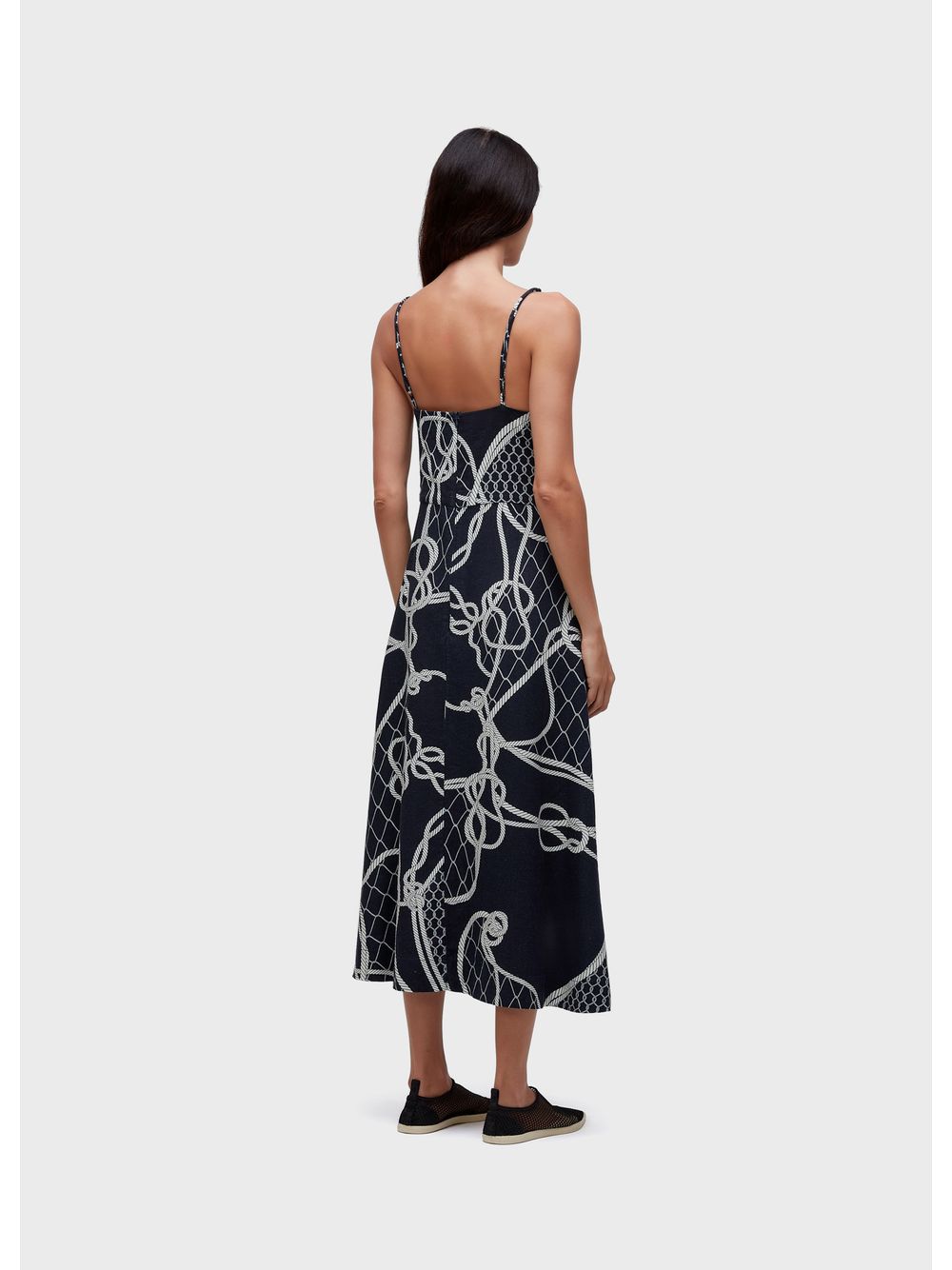 Osklen — Knot blue strap dress
