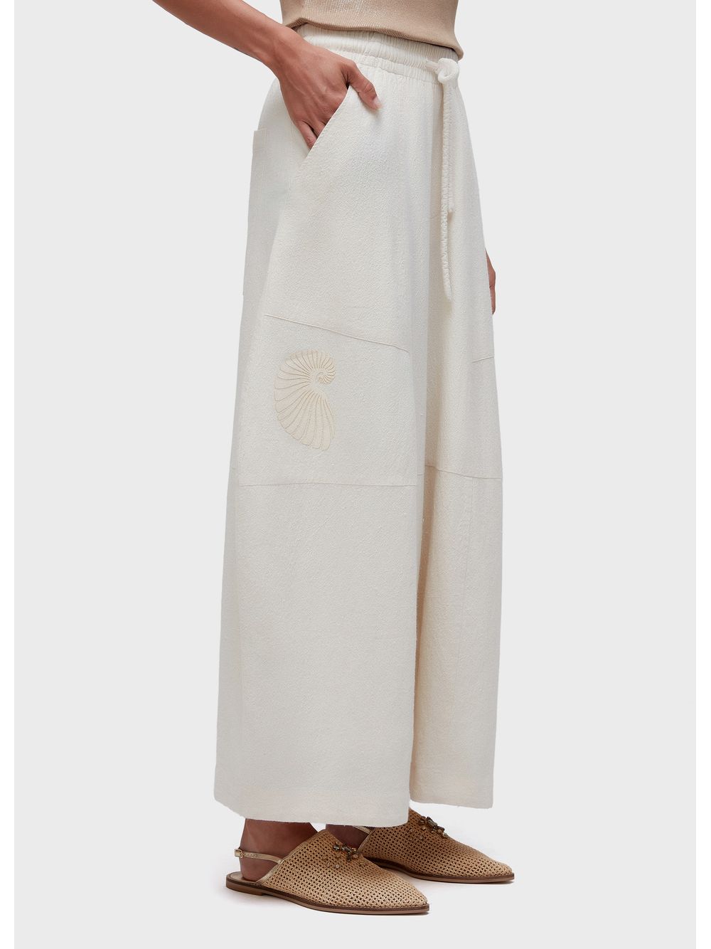 Osklen — Embroidered shell pants