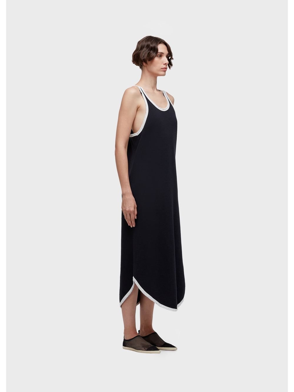 Osklen — Bias-trimmed racerback dress