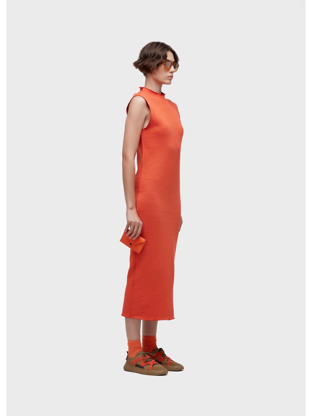 Osklen — Double-face rug racerback dress