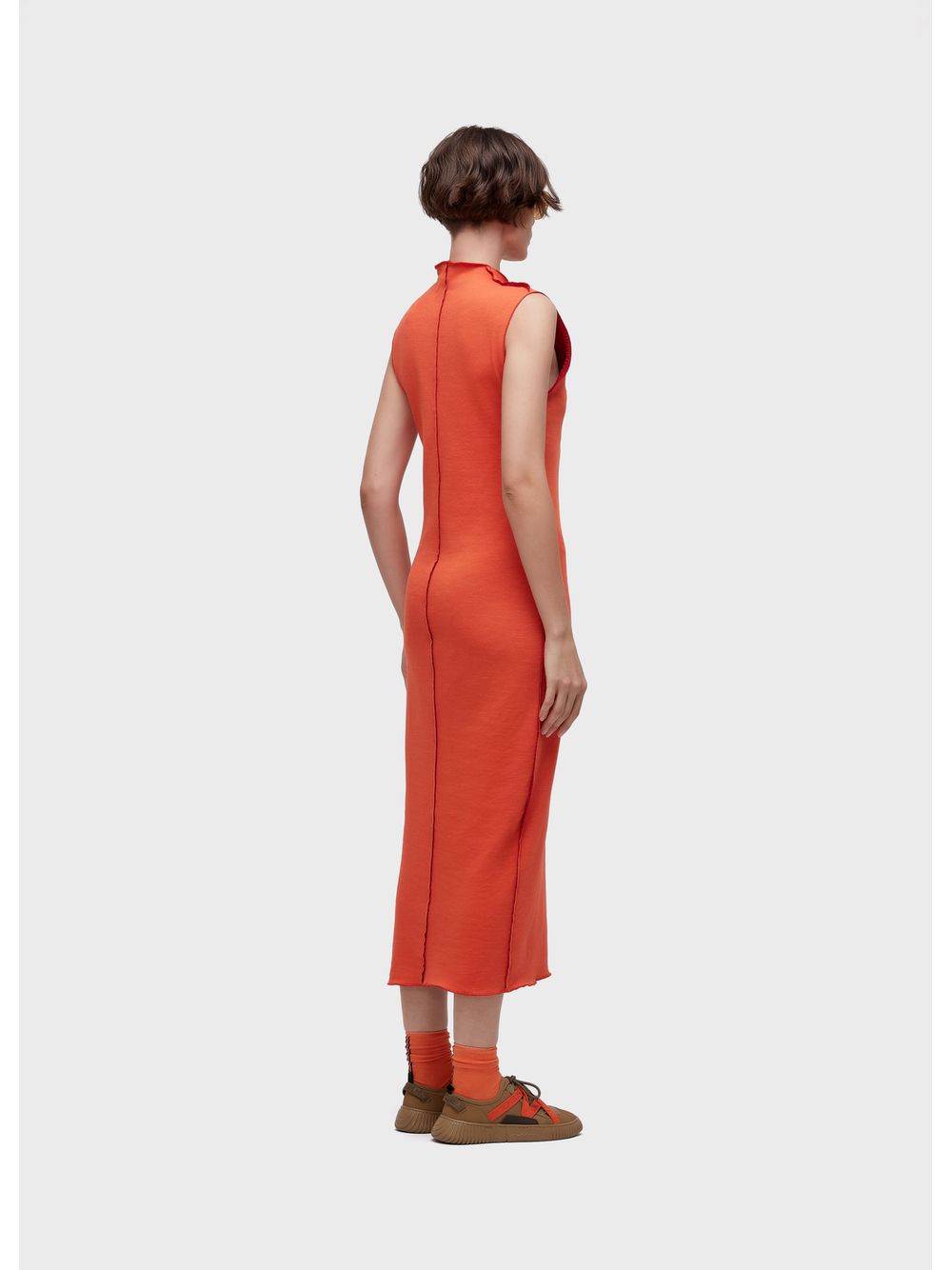 Osklen — Double-face rug racerback dress