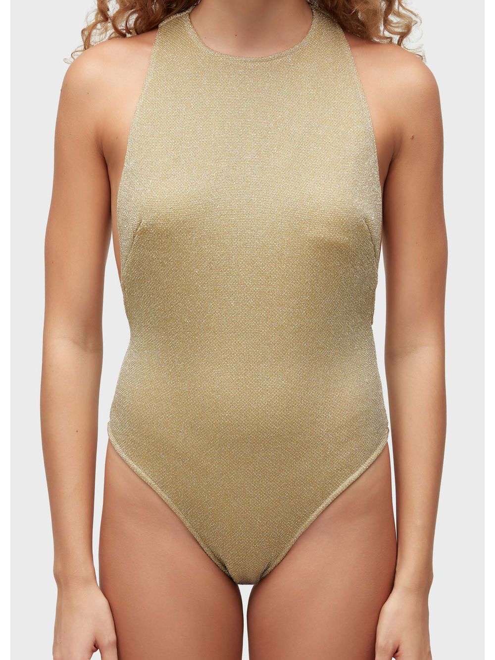 Osklen — Lurex tricot one-piece swimsuit