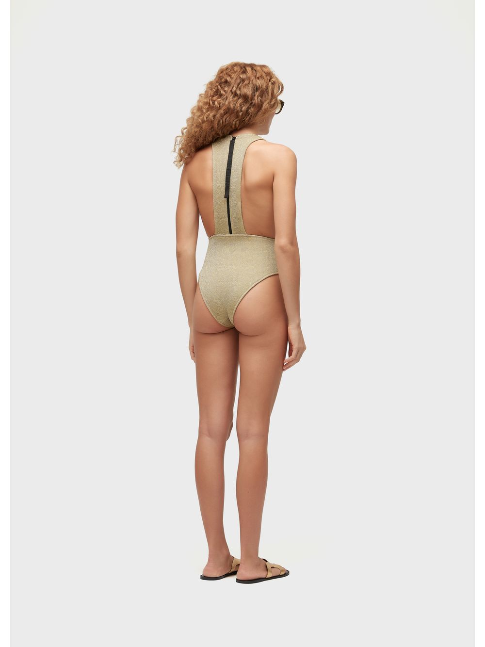 Osklen — Lurex tricot one-piece swimsuit