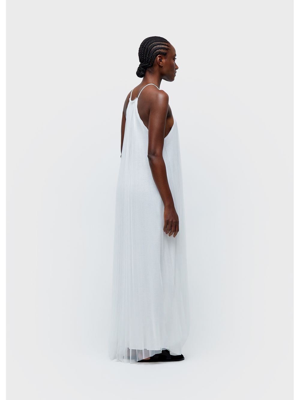 Osklen — Pleated tulle long dress