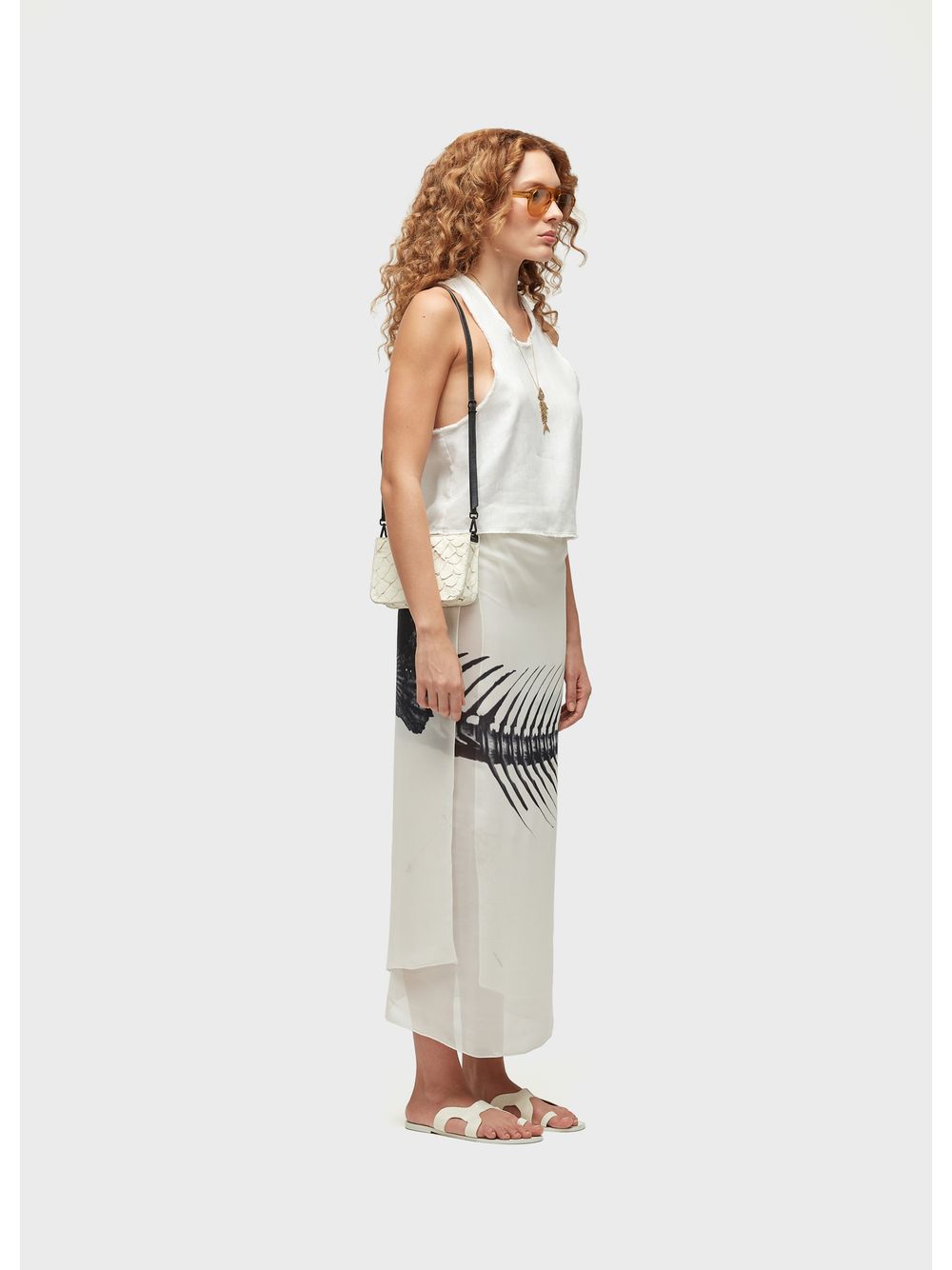 Osklen — Frayed linen tank top