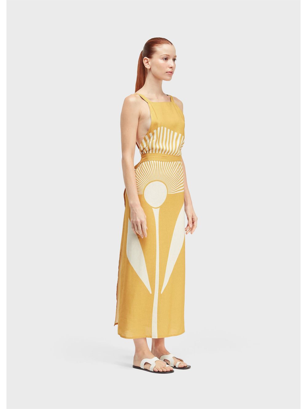 Osklen — Sunflower apron dress