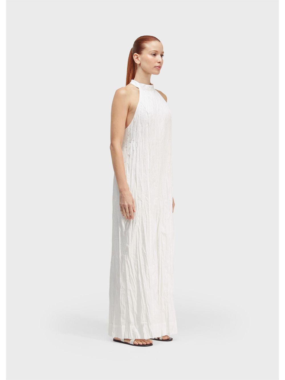 Osklen — Wrinkled tricoline racerback jumpsuit