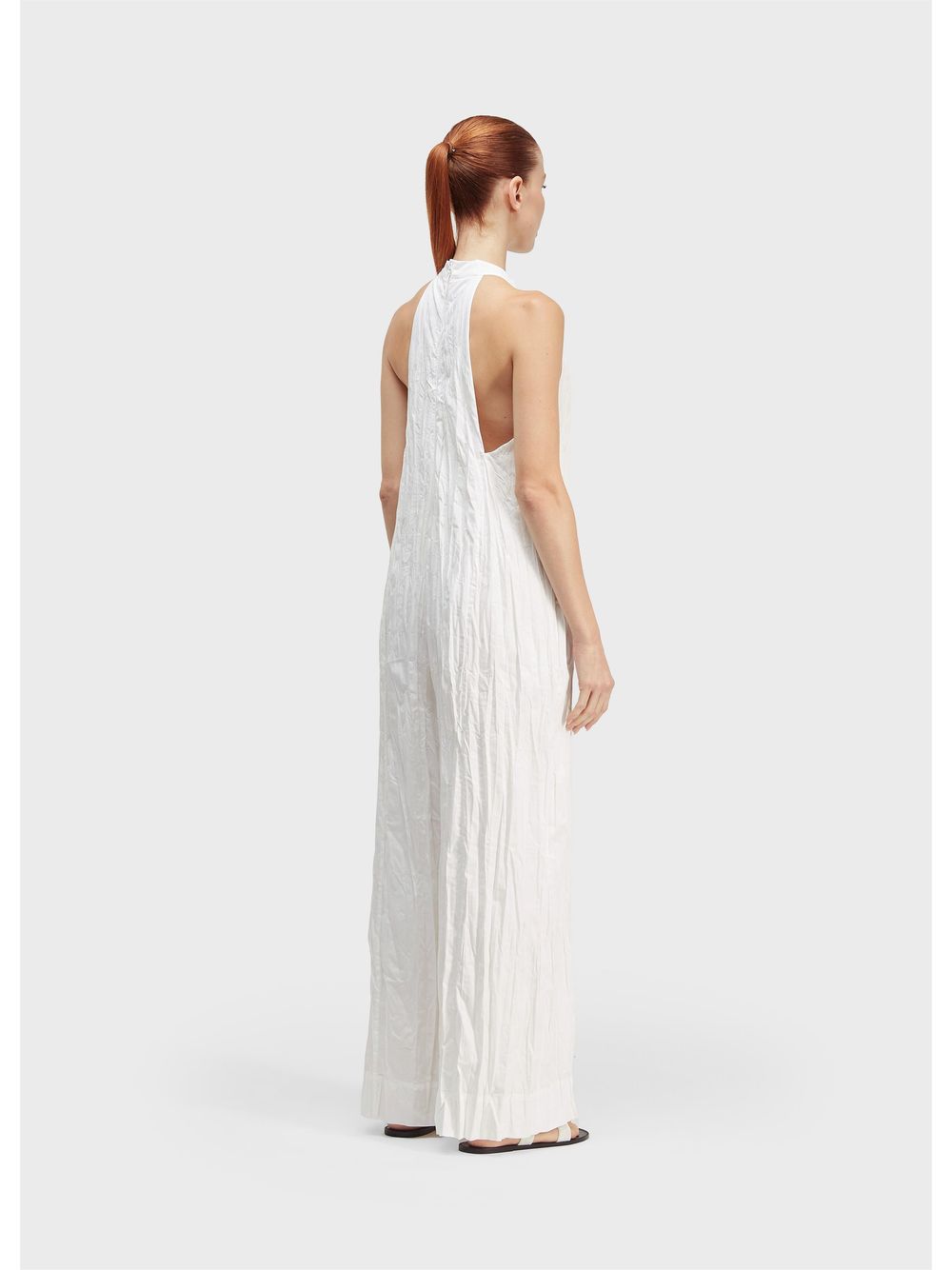 Osklen — Wrinkled tricoline racerback jumpsuit